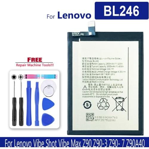 BL246 Battery For Lenovo Vibe Shot / Vibe Max Z90 Z90-3 Z90-7 z90a40 supply tracking number
