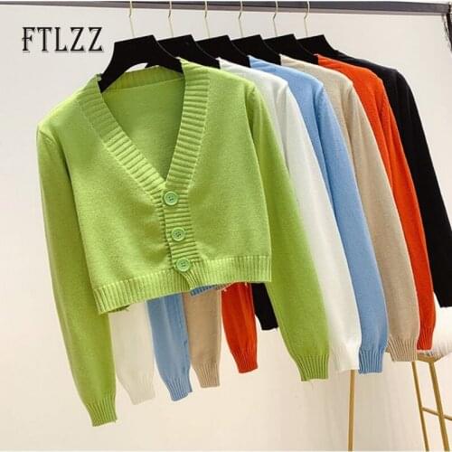 FTLZZ Women's Knitted Cardigans