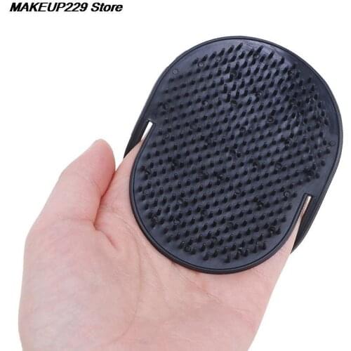 Shampoo Comb Pocket Men Beard Mustache Palm Scalp Massage Black Hair Care Travel Portable Hair Comb Brush Styling Tools