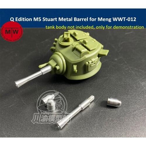 Q Edition M5 Stuart Metal Barrel Shell Kit for Meng WWT-012 US Light Tank Model CYD013