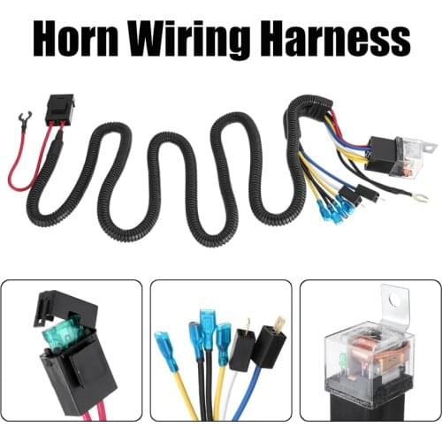 Hot Sell 12V 40A Electric Horn Relay Wiring Harness Kit For Grille Mount Blast Tone Horns Car High Quality