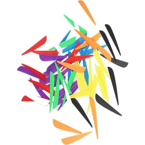 100pcs Arrow vanes 3"plastic vane fletching feather for DIY arrow shaft compound bow archery