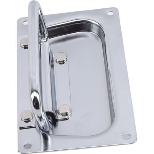 Metal Spring Folding Movable Handle Toolbox Suitcase Recessed Equipment Cabinet Pull Drawer Handle Hardware Accessories