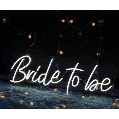Neon Light Sign LED Bride to be Flex Waterproof Indoor Outdoor Shop Sign Bar Pub Party Business Advertisement Night Light