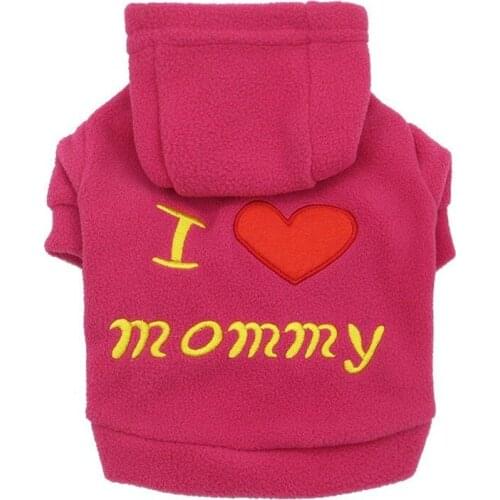 PUOUPUOU Cartoon Print Dog Clothes for Small Medium Dogs Jacket Coat Winter Warm Dogs Pet Clothing Hoodies Sweatshirt XS-2XL