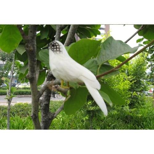 Cute simulation white bird model polyethylene & furs mini bird doll gift about 16cm 1368