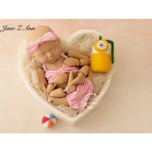 Fresh Striped Bikini Swimsuit Clothes Set Props Newborn Infant Child Photographic Photography Props