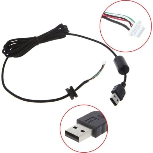 2m Durable Nylon Braided Line USB Mouse Cable Cable For Logitech G9 G9X