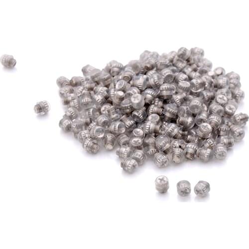 3.0/2.5mm Scissors Silencer Parts Accessories Bumpers Silenciador 80 pcs Stainless Steel Silencieux Haircutting Styling tools