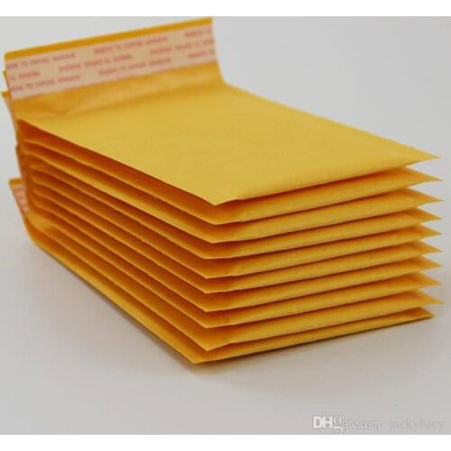 4.3*5.1 inch 110*130mm Kraft Bubble Envelope Wrap Bags Pouches Packaging PE Bubble Bags free shipping
