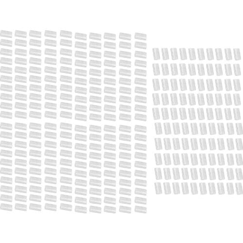 300 Pieces Earring Card Adapter Self-Adhesive Lip Adapter Plastic Lip Hanger for Earring Necklace Card Display (1 x 1.2 inch)