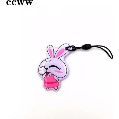 Rabbit Pattern 125Khz Rewritable Blank Token Badge Tag EM4305 T5577 RFID Smart Key Tag Waterproof Keychain Proximity Card