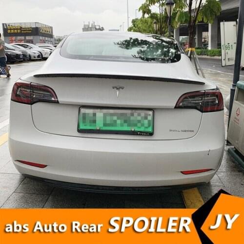 For Tesla model 3 Spoiler Carbon Fiber Material 2012-2019 m4 Performance Style Spoiler For Tesla model 3 Spoiler
