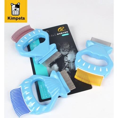 KIMHOME PET Dog Combs Pet Dog Grooming Multifunction Practical Stainless Steel Needle Comb for Dog Cat Tool Brush Pet Product
