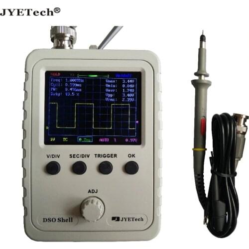 JYETech Original DSO150 DSO Shell Digital Handeld Oscilloscope (Assembled) with Latest Firmware BNC Probe Included Data Output