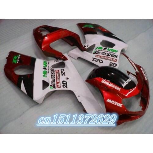 Dor-Motobike set fit for A GSXR600 GSXR750 K1 2001 2002 2003 red white black fairings GSXR 600 750 01-03 fairing kit for SUZUKI