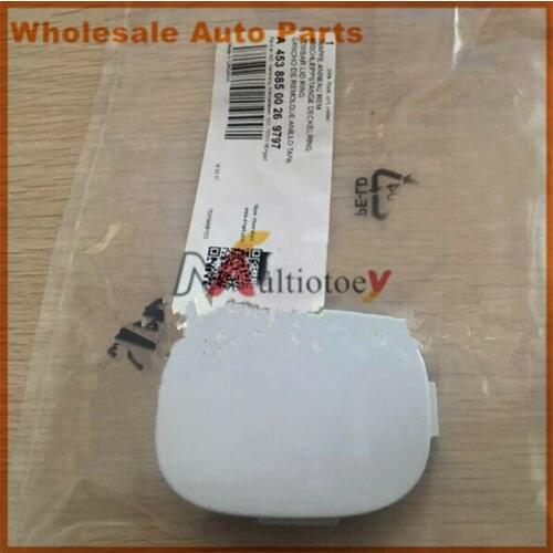 Front Bumper Tow Hook Eye Cover Cap White Fit For Smart Forfour 453 2016-2018