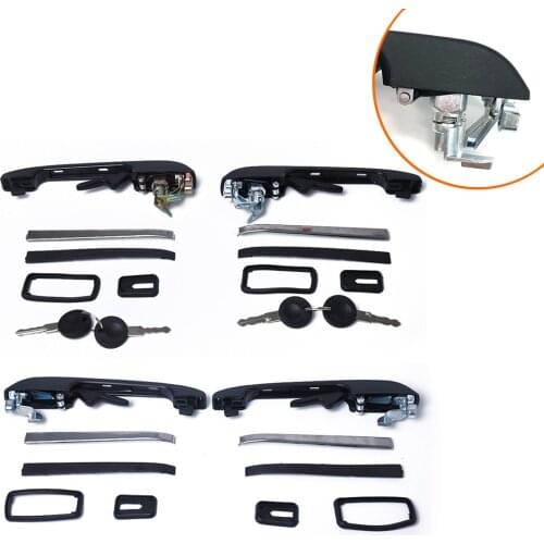 Outside Door Handle for VW Volkswagen Golf Jetta Passat Front & Rear Set of 4 OE191837205A/191837206A/193839205/193839206