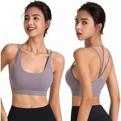 New Hollow Sports Bra Top Breathable Quick-drying Sujetador Deportivo Sexy Plus Size Push Up Shockproof Running Fitness Women