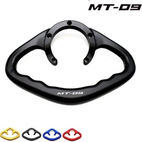 Suitable for Yamaha MT 09 accessories CNC passenger handle fuel tank seat photoelectric tube armrest MT-09 2014-2017 with logo