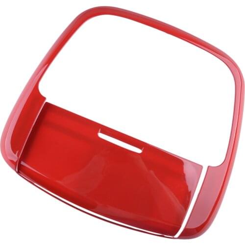 CITALL Front Roof Ceiling Reading Light Cover Lamp Trim Bezel Frame fit for Dodge Charger Durango 2014-2016 2017 2018 2019 Red