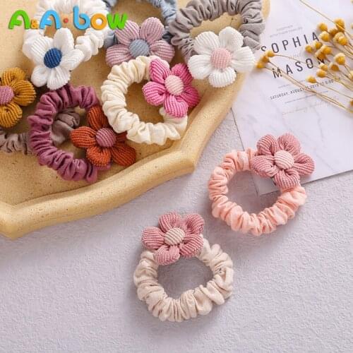 1pcs Elastic Nylon Flower Headband for Baby Girl Hair Accessories Soft Head Band Kids Children Fashion Headwear Baby Turban