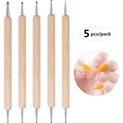 Nails art Diamond Double Head Point drill pen Dot Painting Point Pen Nail Art Rhinestone Picker Wax Pencil nail art Tool