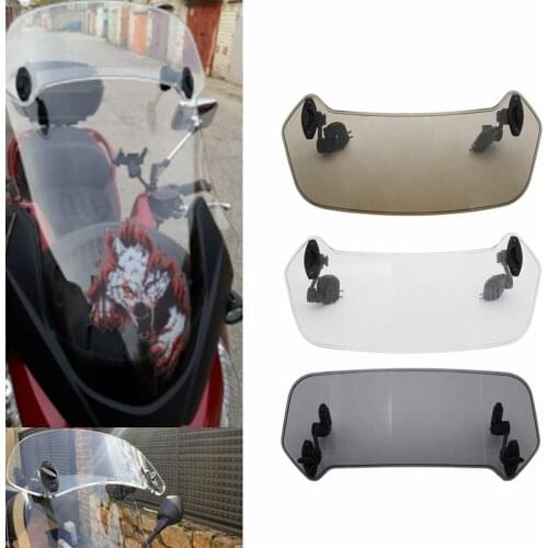 Universal Motorcycle Risen Adjustable Wind Screen Extension Windshield Spoiler Air Deflector For BMW KAWASAKI YAMAHA HONDA SUZUK