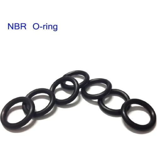 CS2.4mm line dia OD8/9/10/11/12/13/14/15/16/17/18mm NBR Nitrile rubber O-Ring seal o shape pipe tube fuel oil gasket