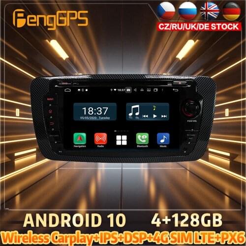 128G Android10 PX6 DSP For SEAT IBIZA 2013 - 2014 Car DVD GPS Navigation Auto Radio Stereo Video Multifunction Carplay HeadUnit