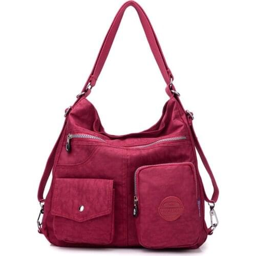 3PCS / LOT Preppy Style Women Nylon Backpack Waterproof Bags For Teenager Casual Female Shoulder Bags Mochila Travel Knapsack