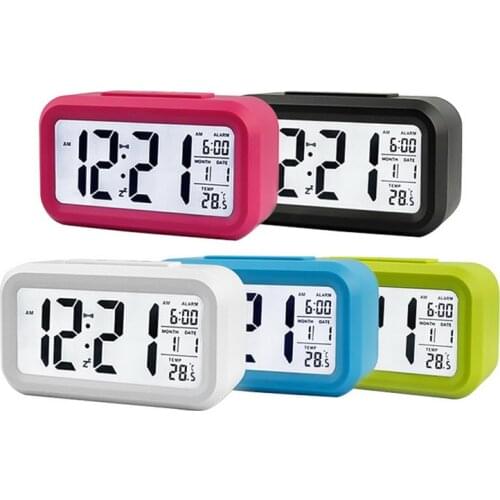 Zoecor LED Digital Smart Alarm Clock Creative Intelligent Smart Timer for Kids Student Electronic Backlight Desktop Table clocks