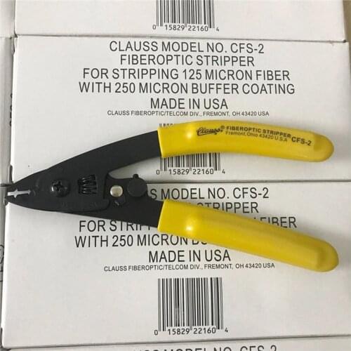 Clauss CFS-2 Fiberoptic Stripper For Stripping 125 Micron Fiber with 250μm Buffer Coating Fremont Ohio 43430 Made in USA