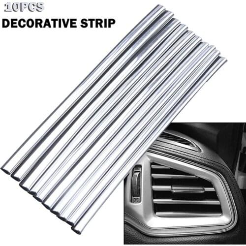 10 Pcs Decorative 20cm Length Strip Accessories Air Conditioner Air Outlet Car DIY Truck