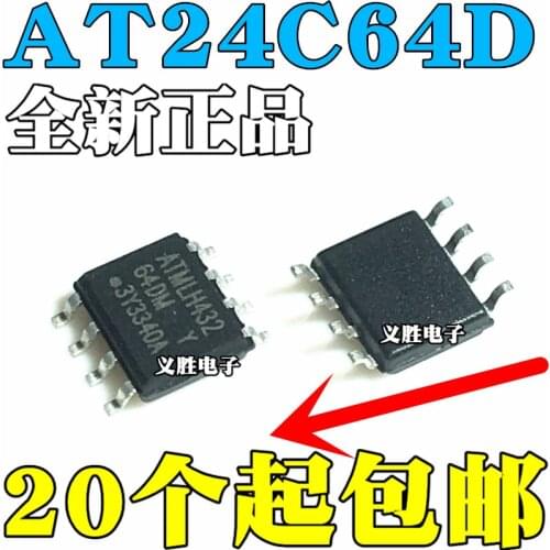 Import || brand new original AT24C64 AT24C64D-SSHM-T 64DM SMD SOP8 memory