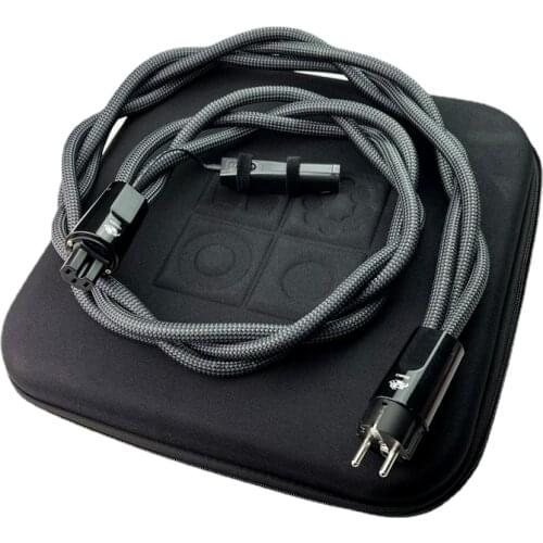 HiFi Audio Line Dragon Source Power Cable PSS Silver Conductor 72V DBS US & EU Plug