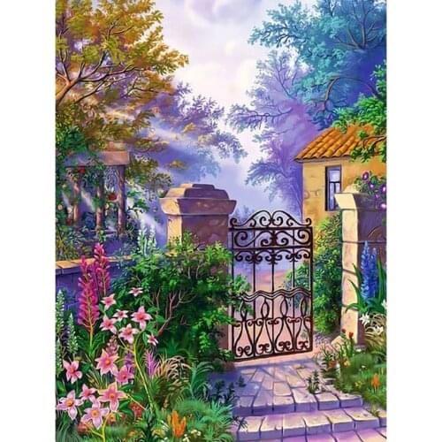 GATYZTORY Coloring By Numbers Landscape Paint By Numbers Scenery Picture On Canvas Home Decor Acrylic Paints