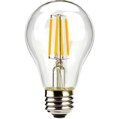 Leadleds E27 led light bulb 4W 6W 8W 360 Degree Retro edison Ball Bulb 2700k warm white A60 lamp lampada bombillas 120v 220v
