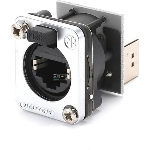 1Pcs NEUTRIK SE8FD network RJ45 waterproof sealing ring gasket butt socket module NE8Mx-1 combination