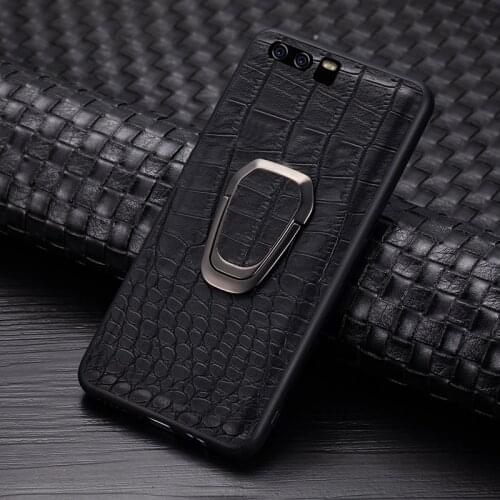 AMMYKI Soft Crocodile pattern Silicone case For Huawei P9 P10 Plus Case Pu leather case For Huawei Honor 9 Case