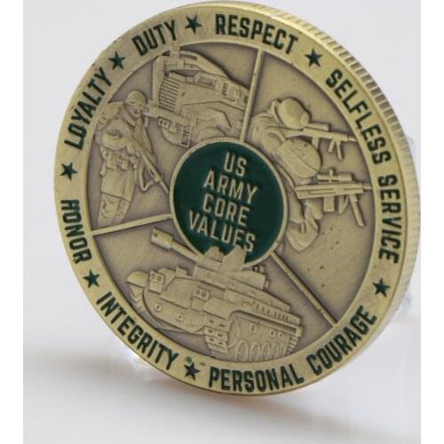 Army Honor Value Commemorative Coin Handmade Alloy Crafts Coins Collection Souvenirs Gifts