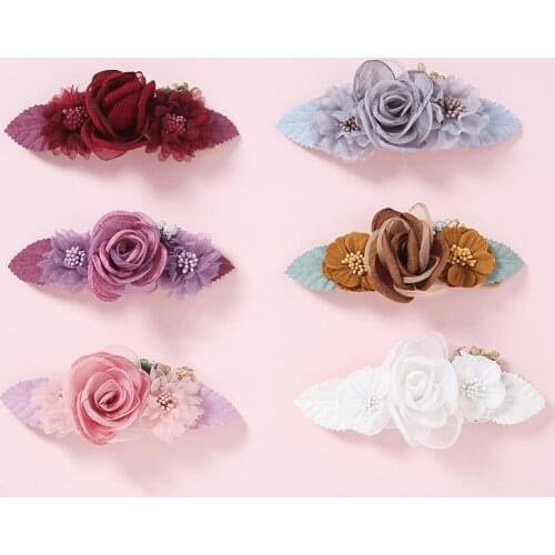 BalleenShiny Baby Girls Flower Wreath Headband Garland Kids Floral Head Band Princesses Headwear Accessories Photograph Props