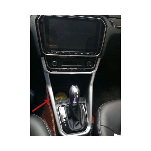 For Volkswagen Jetta 2013-2019 ABS Chrome shift lever decorative frame anti-scratch protection car styling