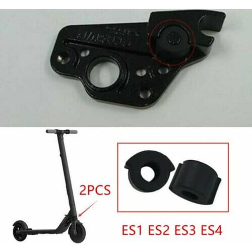 2pcs Silicone Pad Tool Folding Protector Accessories Round Electric Scooter Cushion Solid Shock Proof For Ninebot ES1 ES2 ES4