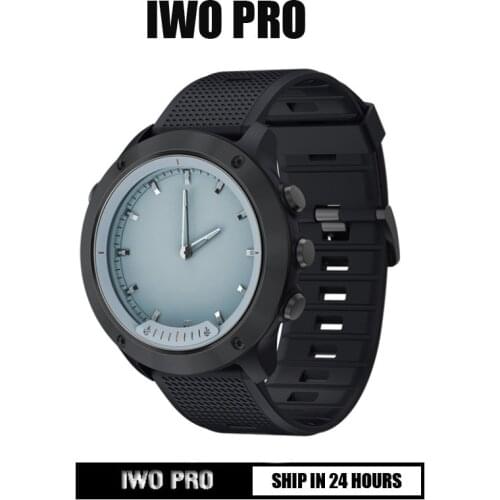 IWO PRO M5 Smart Watch Transparent Screen Waterproof IP68 Luminous Needles Heart Rate Monitor Stainless Steel Bezel Smartwatch