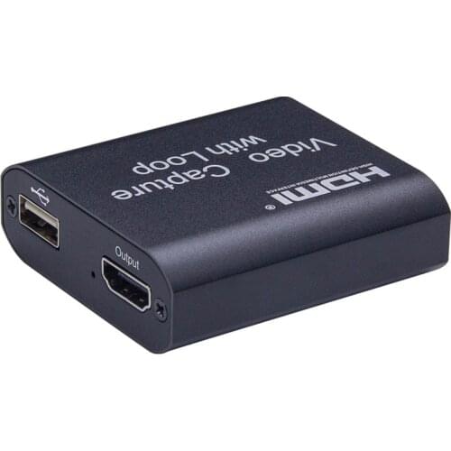 Mini USB Video Capture Card HDMI To USB 2.0 4K 1080P Video Recording Box for PS4 XBOX Phone Game Capture for MAC Windows Live