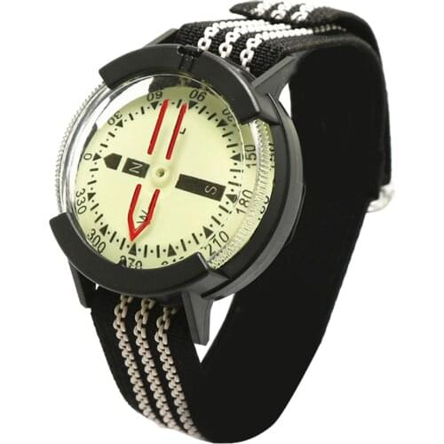 Waterproof Compass With Luminous Pocket Watch Diving Compass Portable Outdoor Multi-function Measuring Ruler Tool