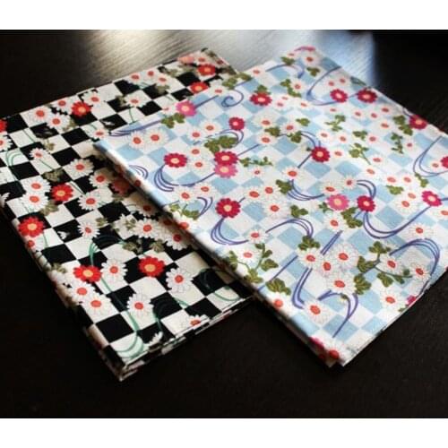 45cm *45cmNew geisha fan red crowned crane Japanese style wrapping cloth furoshiki handkerchiefs Flower traditional fabric 14BA