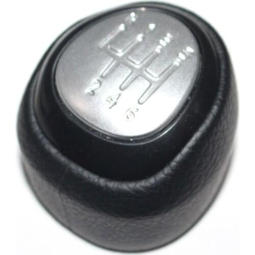 5 and 6 Speed Car Shift Gear Knob Covered Real Leather For SAAB 9-3 2003 2004 2005 2006 2007 2008 - 2012