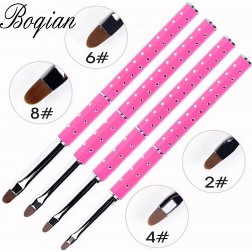BQAN Nail Brush #2#4#6#8#10#12#14 Nail UV Gel Pen Brush Nail Art Brush Acrylic UV Gel Manicure Tips Tools